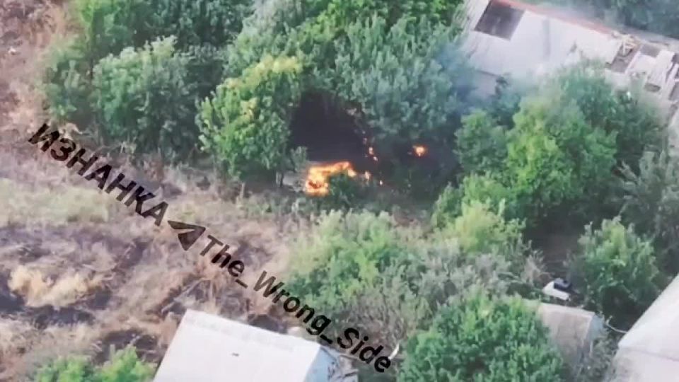 Глушковка Купянский район. Уничтожение 120-мм миномёта ВСУ с применением FPV-дрона