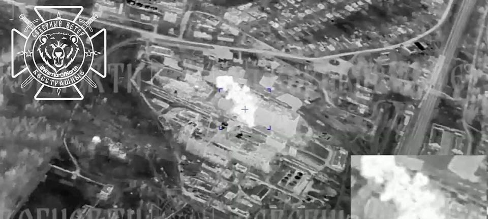 Авиаудар по элеватору в Волчанске, превращенному всушниками в свое укрытие