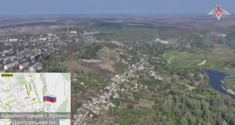 Евгений Лисицын: Флаги России в Купянске. Наши войска закрепились в Купянске, Харьковская область