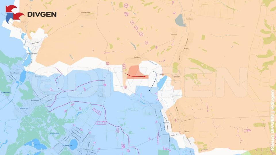 Изменения линии фронта за минувшие сутки нанёс на карту канал "DivGen": Изменения линии фронта за минувшие сутки нанёс на карту канал "DivGen":
