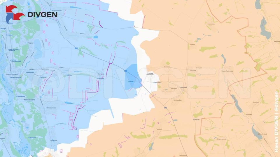 Изменения линии фронта за минувшие сутки нанёс на карту канал "DivGen": Изменения линии фронта за минувшие сутки нанёс на карту канал "DivGen":