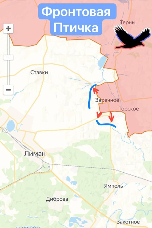 Харьковское направление. (Лиман) Район н.п. Торское и Заречное