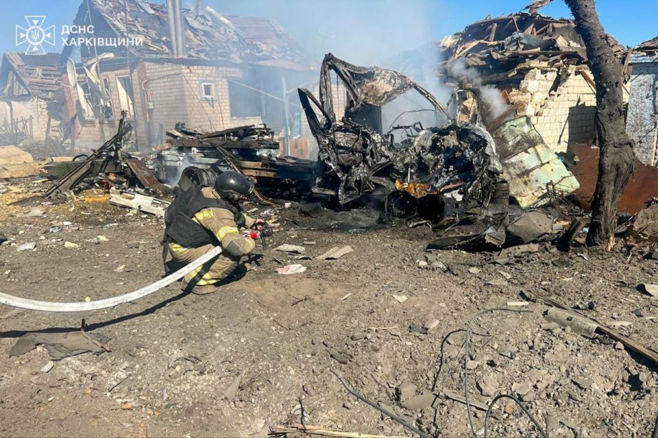 Купянский район, село Грушовка, последствия сегодняшнего прилёта