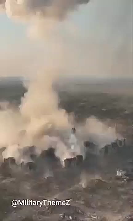 Прилет ФАБа в Волчанске Харьковской области по пункту дислокации боевиков