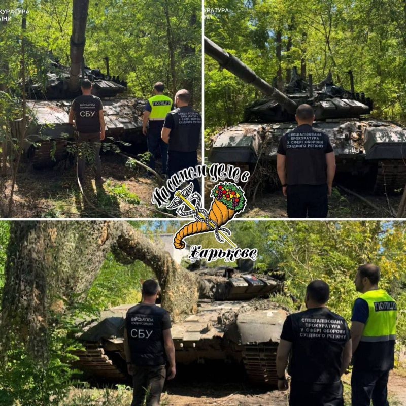 В Харьковской области были обнаружены спрятанные кем-то танки Т-72 и Т-72 БЗМ
