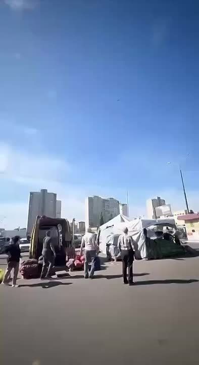 Момент прилёта российского БПЛА-камикадзе по своей цели в Харькове