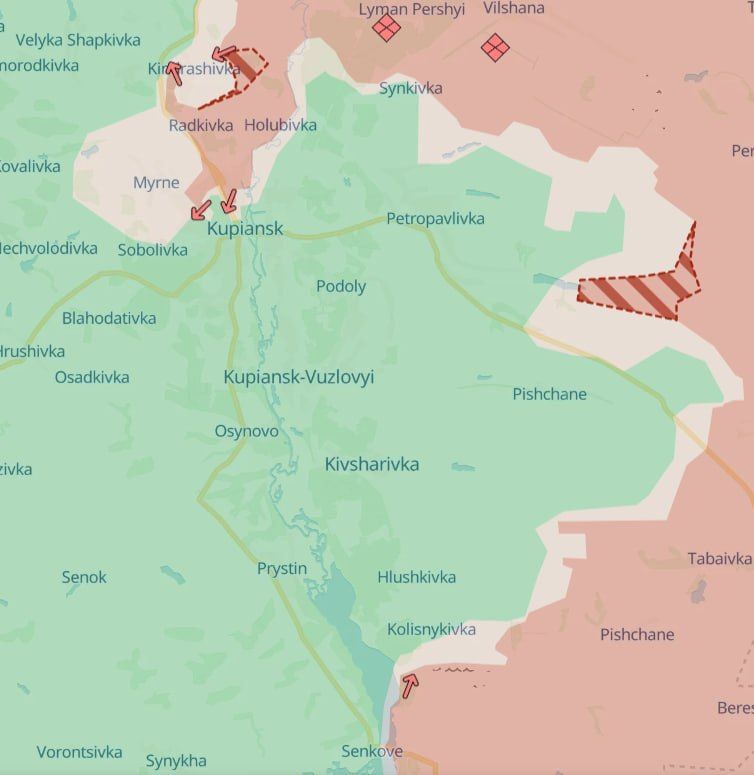 Юрий Баранчик: ВС России продвинулись в районах Кондрашовки и Степной Новоселки на Купянском направлении, пишет военный канал противника Юрий Баранчик: ВС России продвинулись в районах Кондрашовки и Степной Новоселки на Купянском направлении, пишет военный канал противника