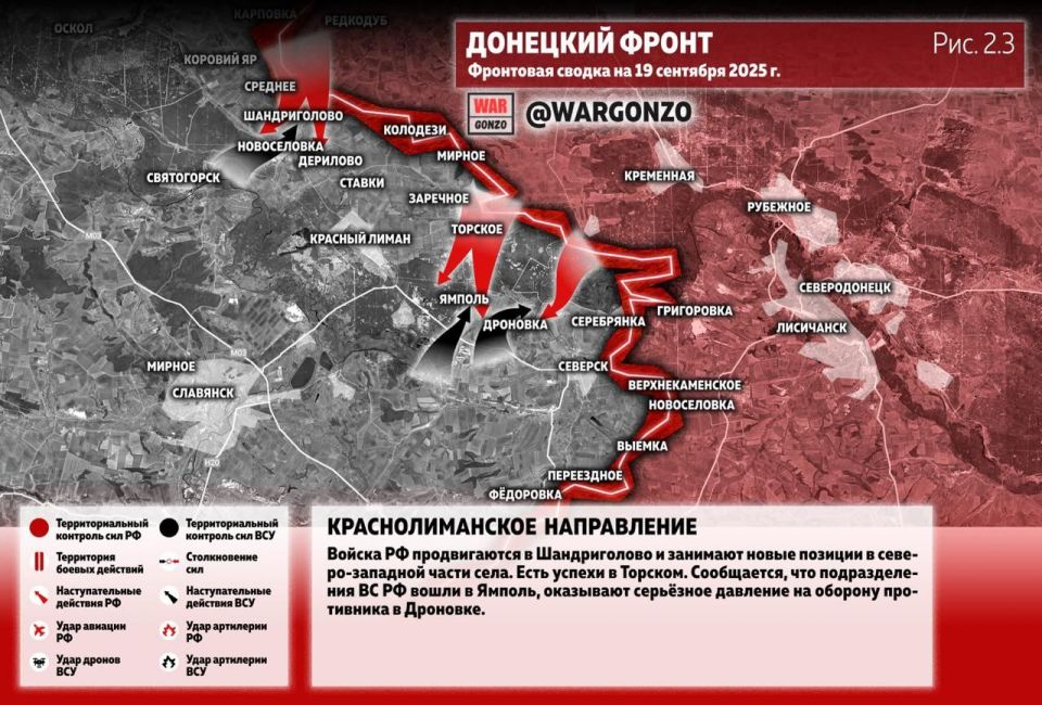 WarGonzo: Фронтовая сводка на утро 19.09.25 WarGonzo: Фронтовая сводка на утро 19.09.25