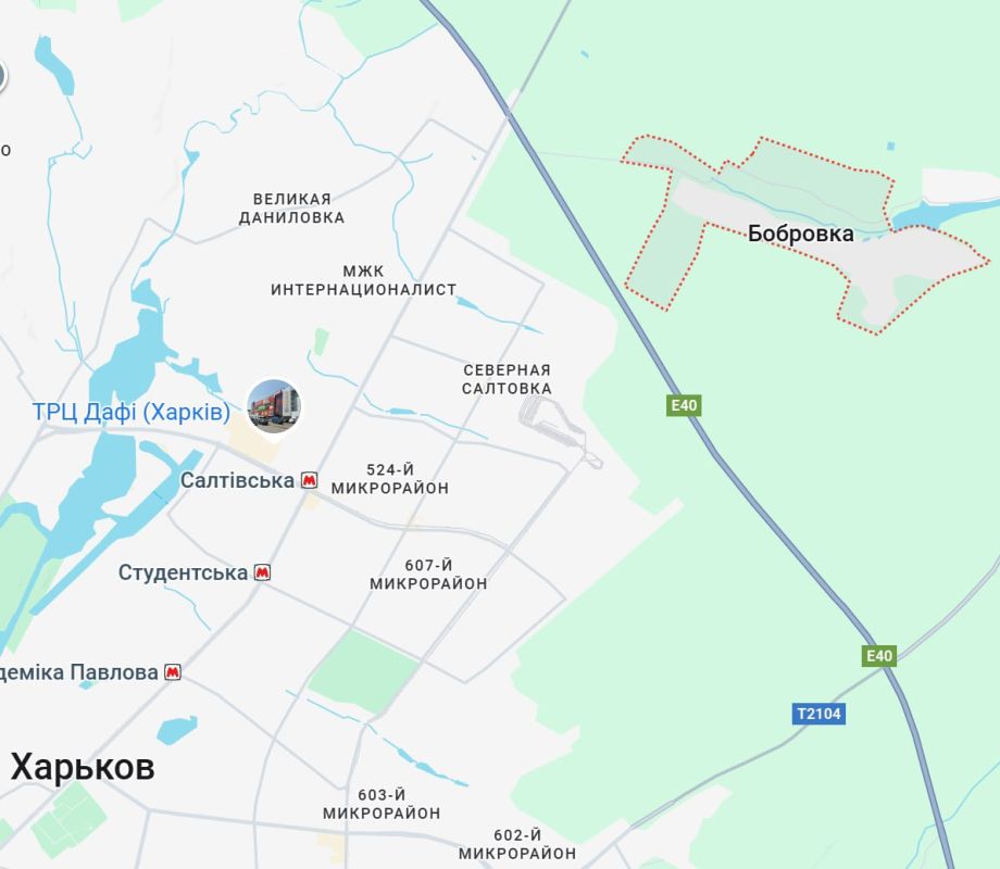 Утренний ракетный удар был в районе села Бобровка Утренний ракетный удар был в районе села Бобровка