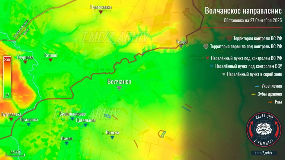Продвижение наших в Волчанске, где долго была стабильная линия фронта Продвижение наших в Волчанске, где долго была стабильная линия фронта