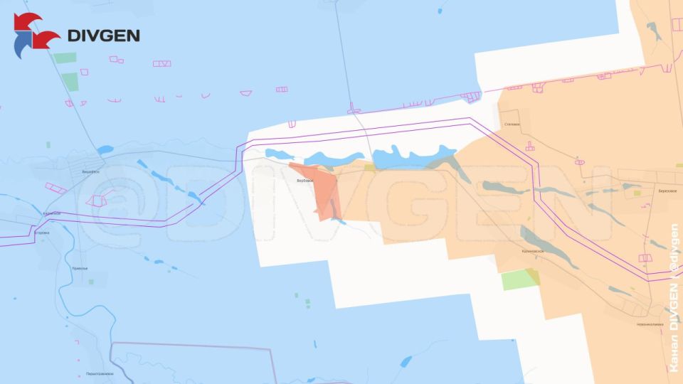 Изменения линии фронта нанёс на карту канал "DivGen" Изменения линии фронта нанёс на карту канал "DivGen"