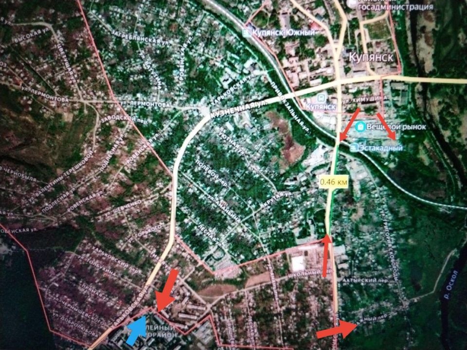 Юрий Котенок: Купянск. По оперативной информации, наши подразделения взяли под контроль вещевой рынок и вышли к р. Купянка с севера в районе платформы "Эстакадный"