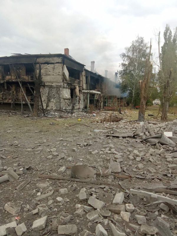 Купянск-Узловой. Последствия недавнего прилёта