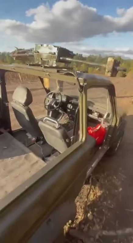 Машины с системами РЭБ на Харьковском направлении