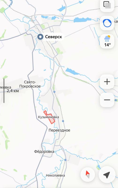 По оперативным сообщениям нашими войсками освобождена Кузьминовка под Северском