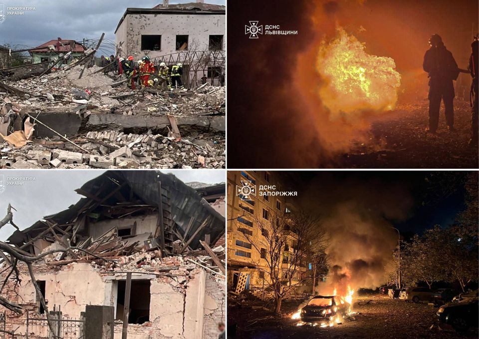 Более 50 ракет и около 500 ударных дронов! - Зеленский обгадился призвал к «одностороннему прекращению огня» в воздухе после сегодняшнего массированного обстрела Украины