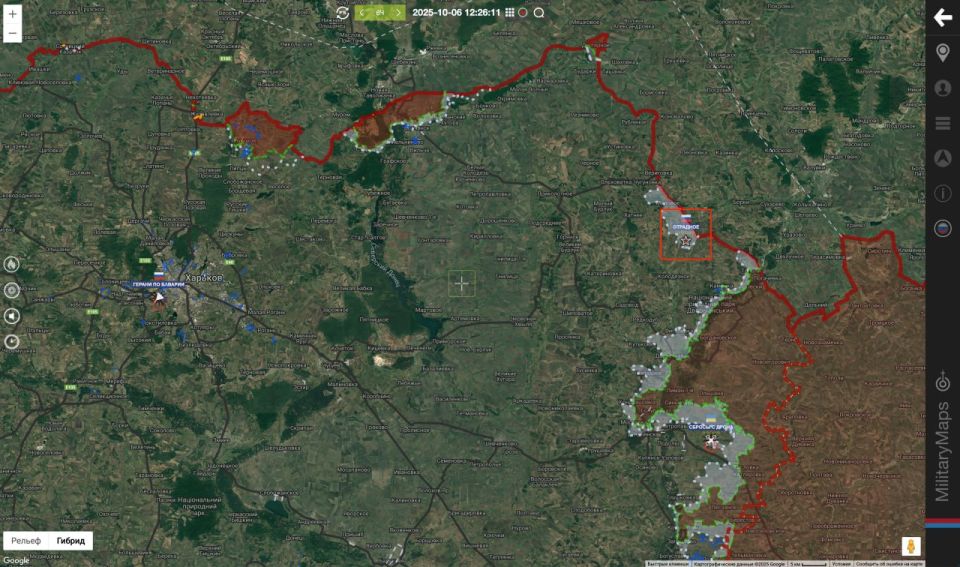Отрадное (Харьковская обл.) Северяне сообщают о переходе под контроль ВС РФ н.п. Отрадное в Харьковской области (ВИДЕО)