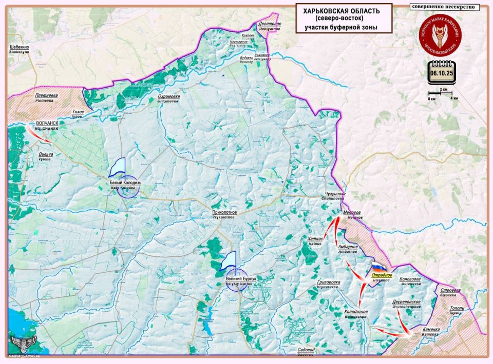 Марат Хайруллин: ВС РФ формируют условия для рассечения группировки ВСУ, обороняющейся на восточном участке Харьковской области Короткая сводка с фронта 6 октября 2025 года Марат Хайруллин: ВС РФ формируют условия для рассечения группировки ВСУ, обороняющейся на восточном участке Харьковской области Короткая сводка с фронта 6 октября 2025 года