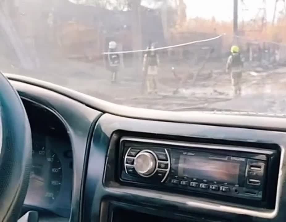 Харьков. Подстанция 110кВ на территории завода «Южкабель» после ночных ударов