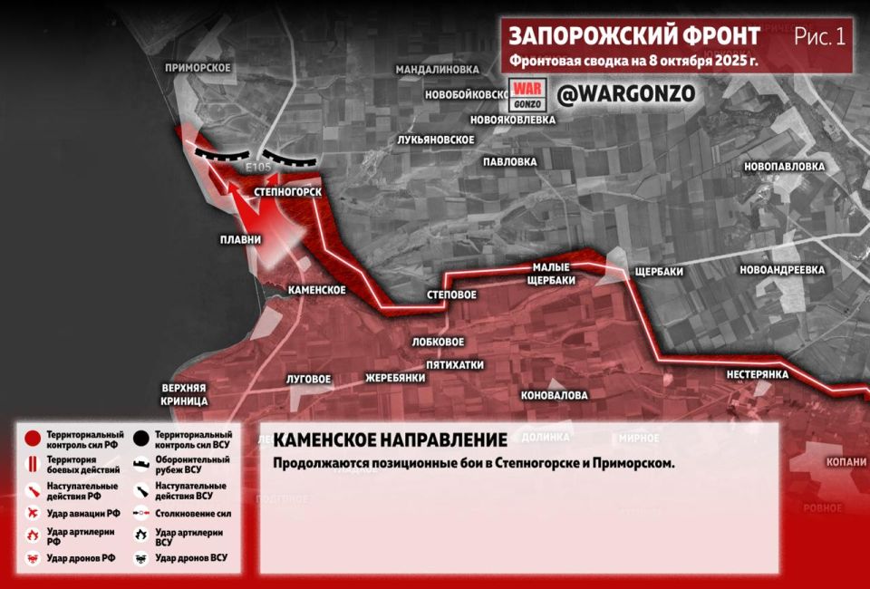 WarGonzo: Фронтовая сводка на утро 08.10.25