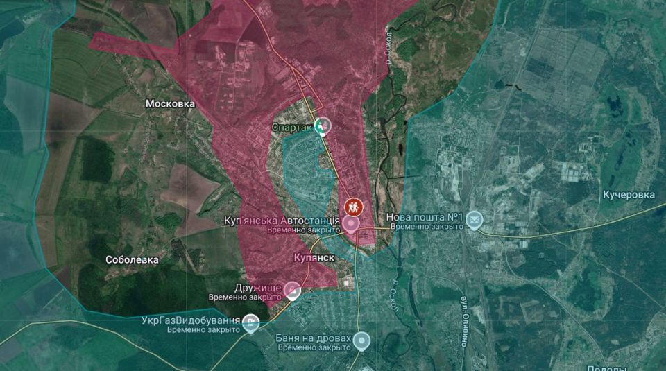 Купянск. Довольно долго обе стороны соблюдали режим тишины на данном участке, но вот появилась первая привязка с нахождением наших ребят в указанной точке