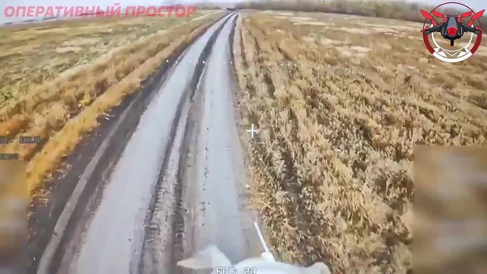 Уничтожение ФПВ дроном украинского броневика Roshel Senator на Купянском направлении