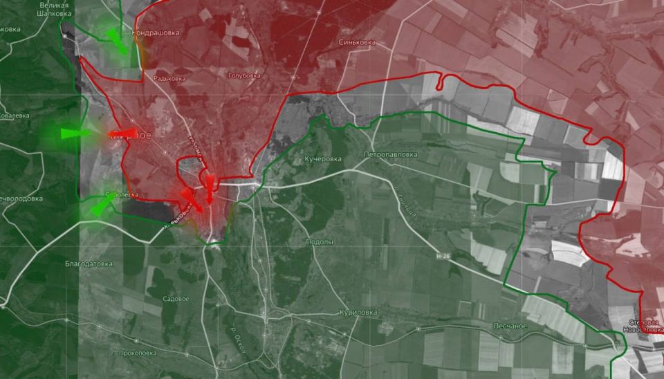 «На Купянском направлении российские войска продвинулись севернее ул. Кузнечной в городе Купянске, продолжаются тяжелые бои