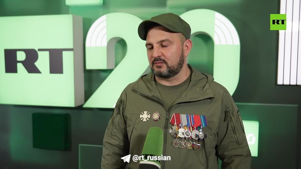 Начальник артиллерии добровольческой бригады имени Александра Невского поблагодарил RT за работу