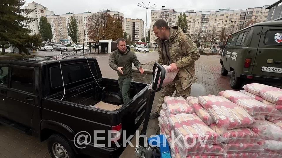 Волонтёры Центра помощи «Единой России» доставили более 700 кг гуманитарной помощи в пункт ВГА Харьковской области