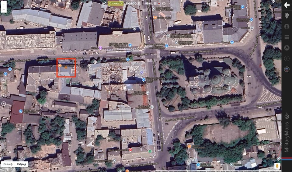 Харьков Прилёт по зданию по адресу ул. Коцарская 7 в Харькове (ФОТО)