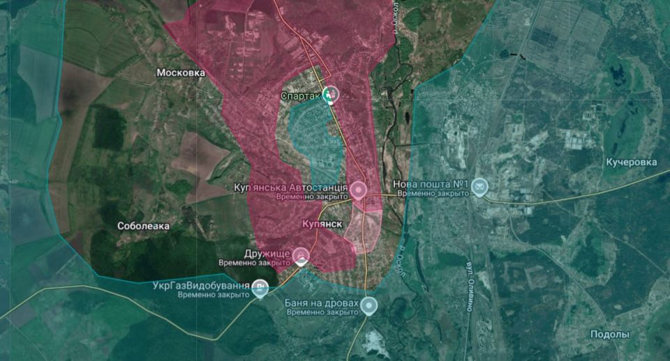 Купянск.. Пока хохлы рисуют несуществующие котлы на Добропольском выступе, наши бойцы сделали им настоящий в городе Купянск