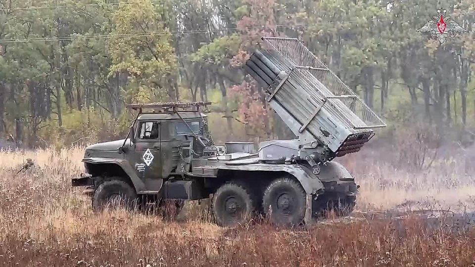 Расчет РСЗО «Град» группировки войск «Запад» уничтожил пункт временной дислокации ВСУ на Сватовско-Купянском направлении