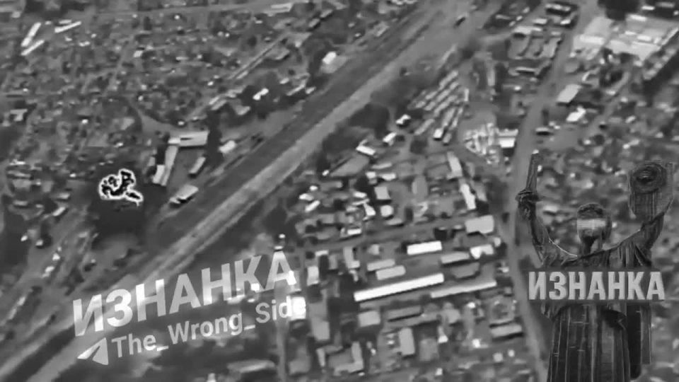 Уничтожение депо в г. Лозовая в Харьковской области