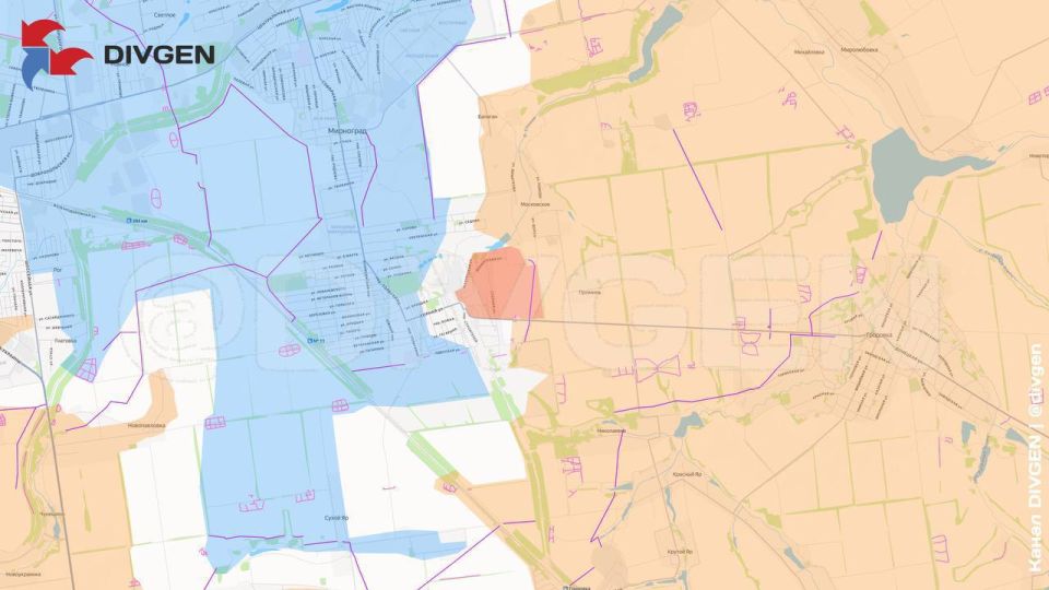 Изменения линии фронта нанёс на карту канал «DivGen»: Изменения линии фронта нанёс на карту канал «DivGen»: