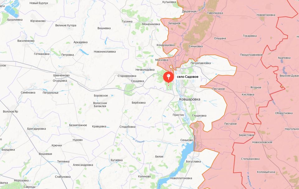 Министерство обороны России сообщает об освобождении населенных пунктов Садовое Харьковской области и Красногорское Запорожской области