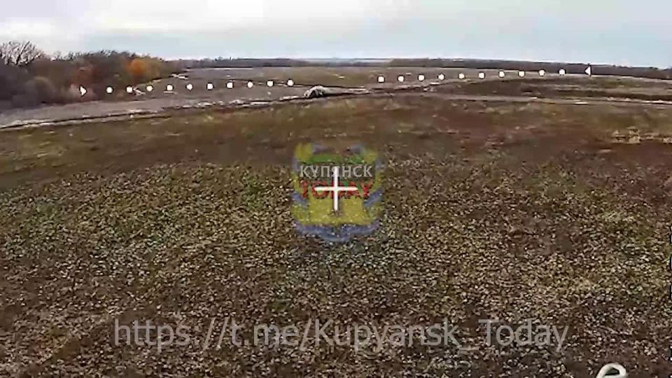 Купянское направление. Уничтожение двух автомобилей противника на полевой дороге