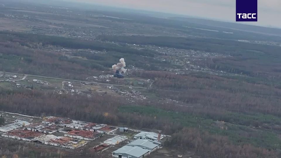 Нанесение удара по скоплению украинских боевиков в Харьковской области