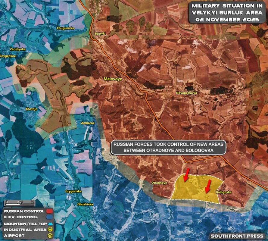 ����������� ���������� ����� 02.11.2025 �� ������� ������� South Front