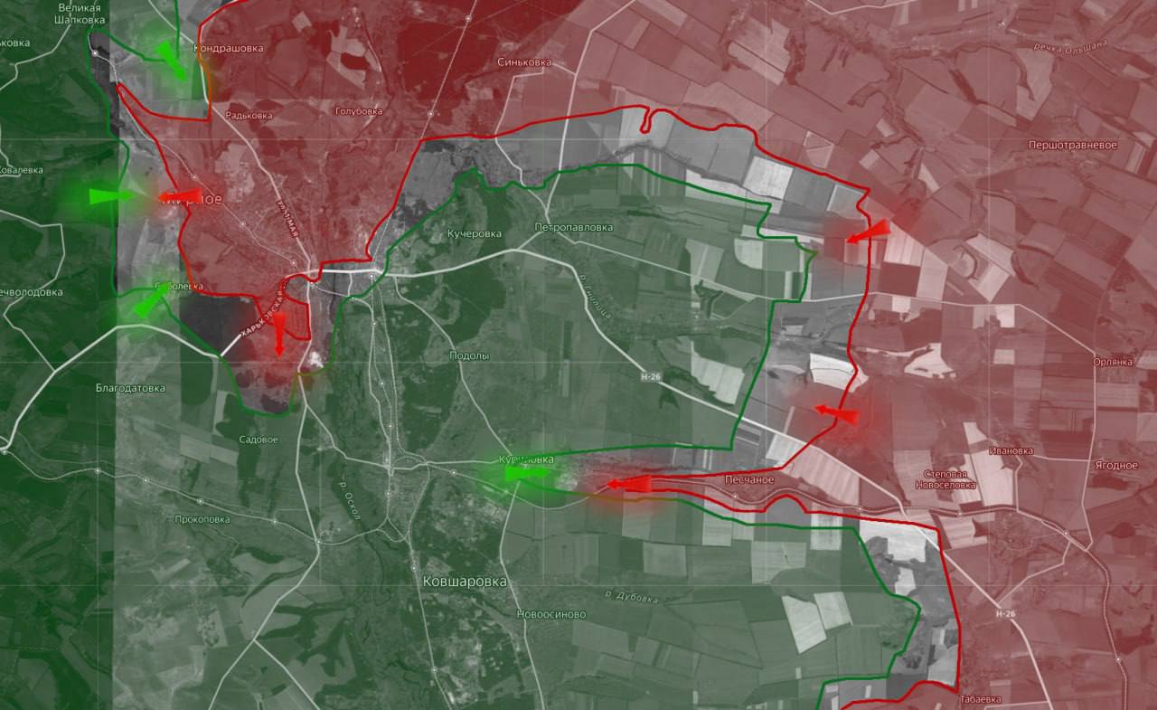 «На Купянском направлении российские войска берут в оперативное окружение Купянск и районы у Оскола