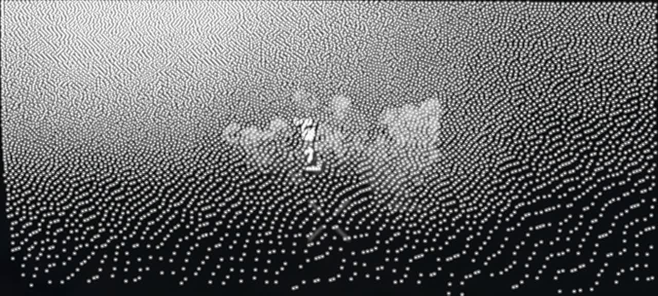 Кадры поражения опорного пункта ВСУ в лесопосадке в окрестностях Волчанка Харьковской области расчётами ТОС группировки "Север"