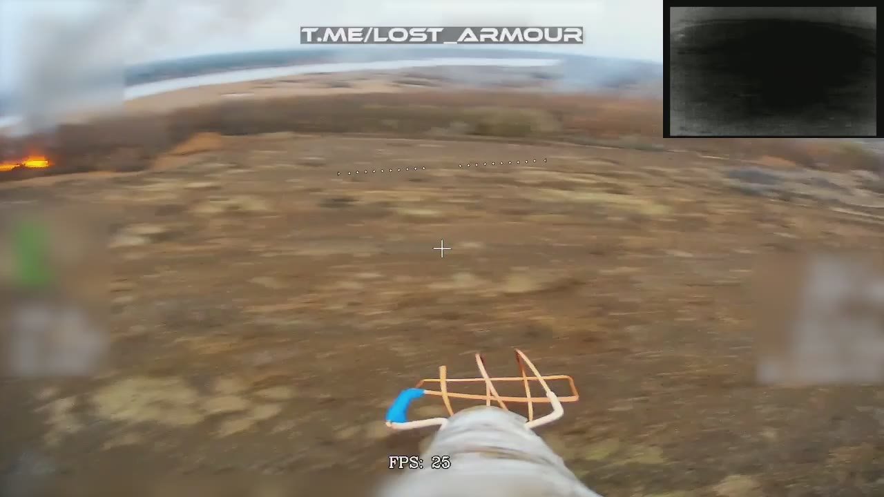 Уничтожение дронами на оптоволокне украинской САУ Богдана в Харьковской области