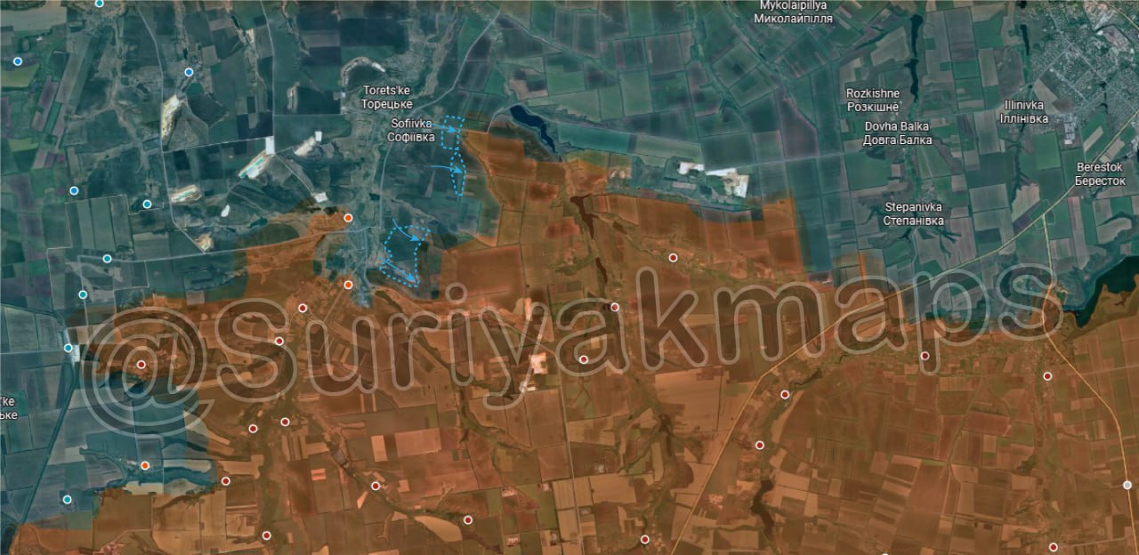 На большинстве направлений продолжается активное наступление российских войск, в то время как ВСУ проводят контратаки на отдельных участках На большинстве направлений продолжается активное наступление российских войск, в то время как ВСУ проводят контратаки на отдельных участках