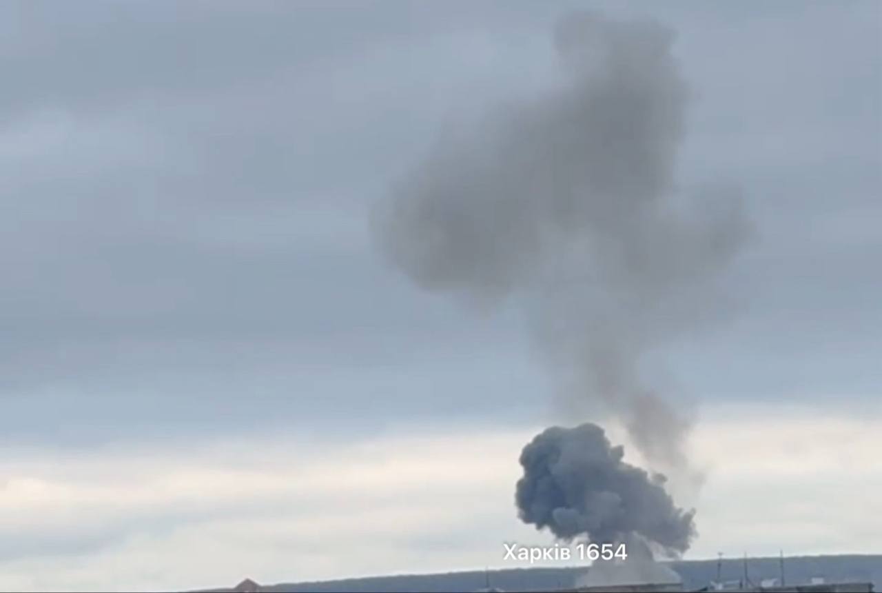 Еще кадры взрывов в Харькове Еще кадры взрывов в Харькове