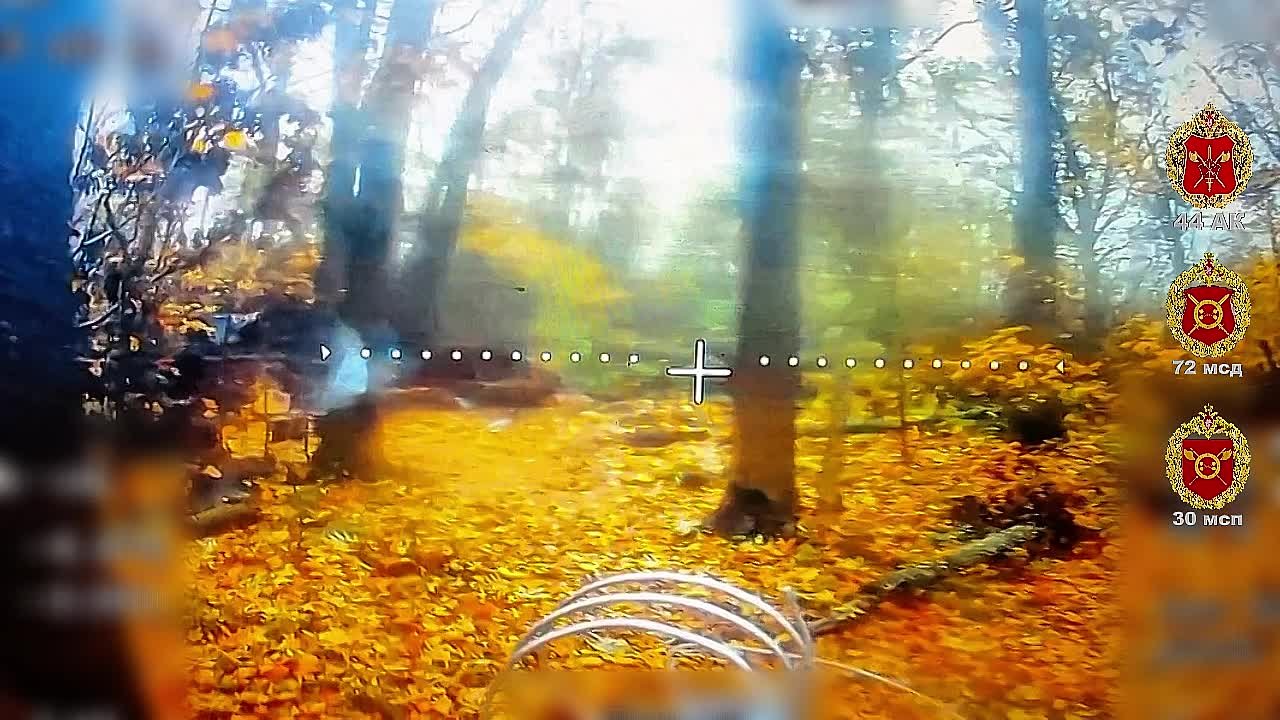 Ушедшие в небытие. Сумская область Расчёт БпЛА 30 мсп 44 Армейского корпуса с помощью ФПВ-дрона на оптоволокне обнаружил и уничтожил ПВД ВСУ