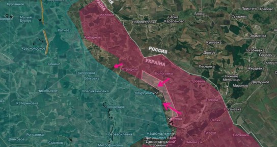 Харьковская область. ВС РФ продолжают развивать успех в восточной части Харьковской на участке между Отрадным и Каменкой, сообщает Анатолий Радов