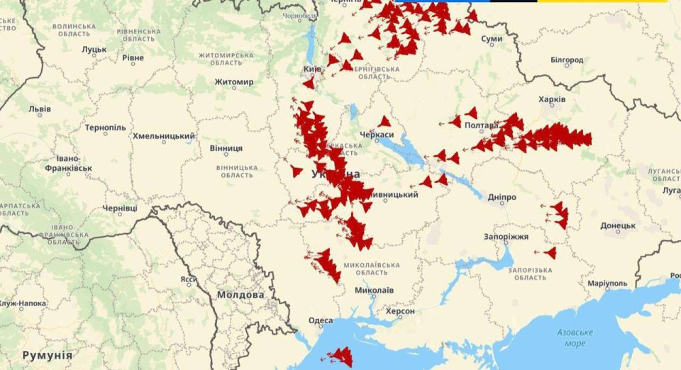 Очередная массированная атака по Украине