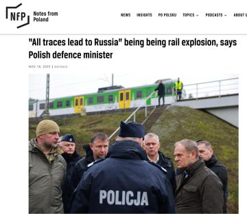Кто бы сомневался!?. Не обладая сведениями о том, кто подорвал ж/д пути, Министр обороны Польши сразу обвинил в этом Россию