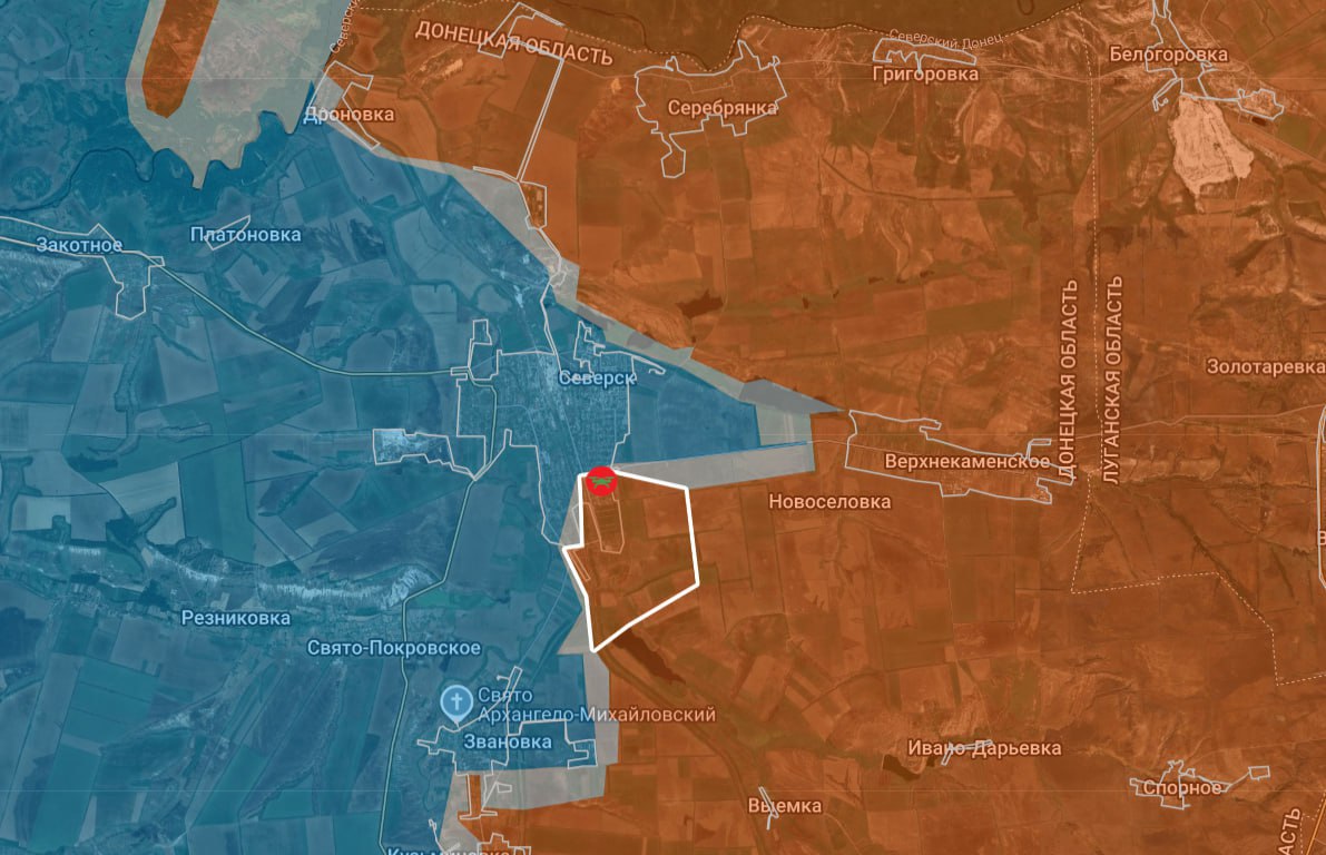 Засада на группу украинской пехоты на южной окраине Северска, где уже закрепились российские штурмовые отряды Засада на группу украинской пехоты на южной окраине Северска, где уже закрепились российские штурмовые отряды