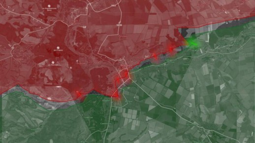 «На Харьковском направлении российские войска, продвинувшись в Волчанске, продолжили наступать и в районе соседнего Цегельного, захватив населенный пункт