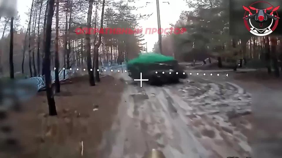 Поражение всушного Хамви на Купянском направлении